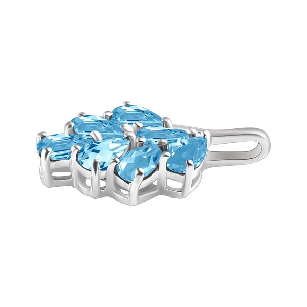 Himmelblauer Topas-Anh&auml;nger, 925 Silber ca. 1,80 ct image number 4