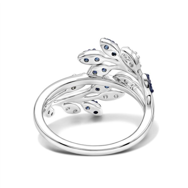LUXURIANT DIAMOND - Lab Grown Blauer Diamant SI, Lab Grown Diamant Ring 925 Silber Rhodiniert (Gr&ouml;&szlig;e 17.00) ca. 1,29 ct image number 5