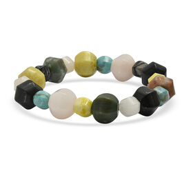 Flexibles mehrfarbiges Jaspis Armband - 203 ct.