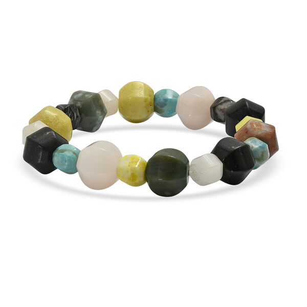 Flexibles mehrfarbiges Jaspis Armband - 203 ct. image number 0