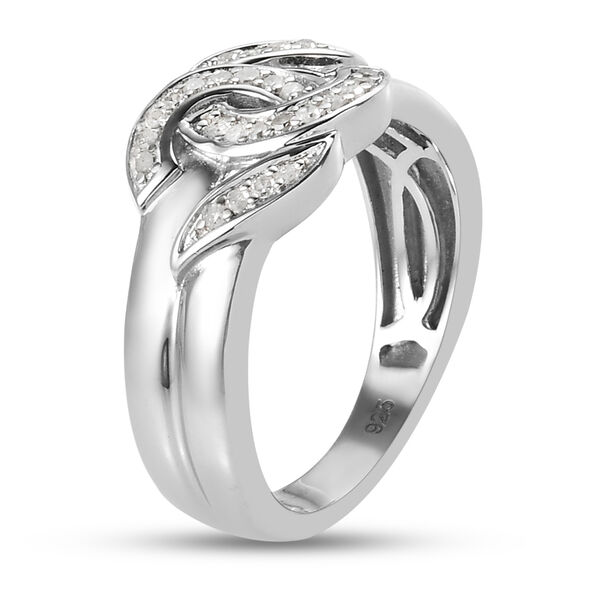 Diamant Ring 925 Silber platiniert  ca. 0,15 ct image number 5