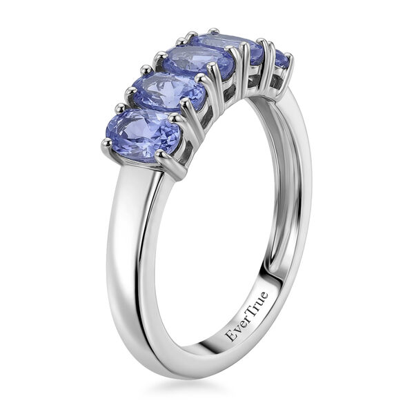 EVER TRUE Tansanit Ring Nickelfreies Messing (Gr&ouml;&szlig;e 17.00) ca. 1,16 ct image number 4