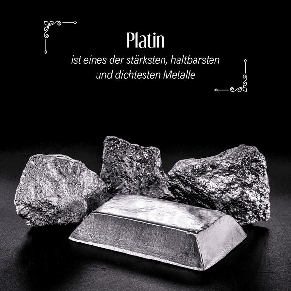 Stacking-Stil-Bandring in 950 Platin image number 4