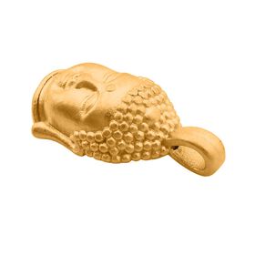 Buddhakopf Anh&auml;nger in 999 Gold
