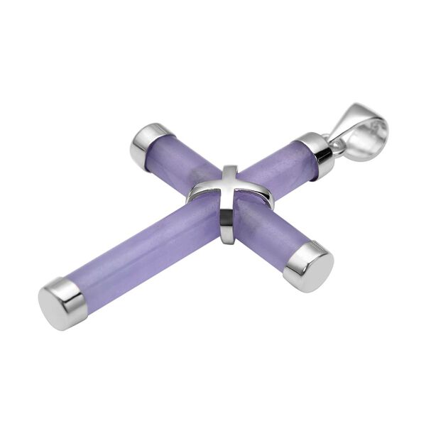 Lila Jade Kreuz-Anh&auml;nger - 5 ct. image number 4