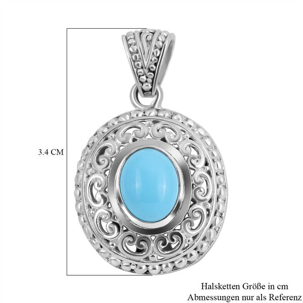 Royal Bali Kollektion - Sleeping Beauty T&uuml;rkis Anh&auml;nger - 2,70 ct. image number 5