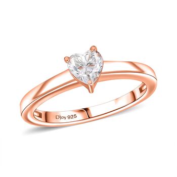 D&rsquo;Joy Moissanit Schmuckset, 925 Silber 750 Ros&eacute;gold Vermeil - 1,46 ct.