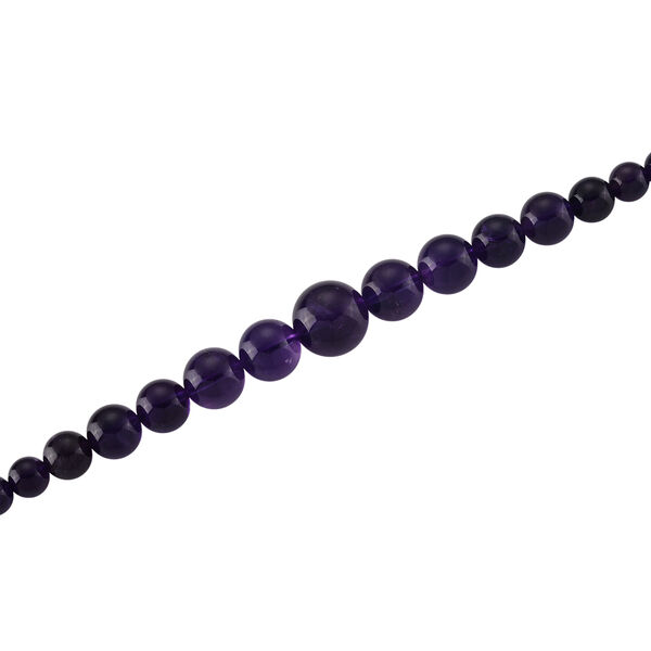 D'Joy Afrikanischer Amethyst Halskette ca. 50 cm 925 Silber Rhodiniert ca. 280,00 ct. image number 3