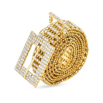 Kristallg&uuml;rtel, L120cm, goldfarben