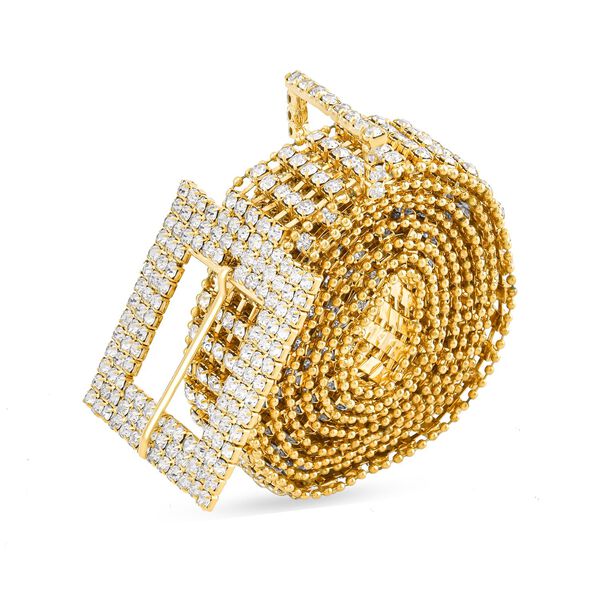 Kristallg&uuml;rtel, L120cm, goldfarben