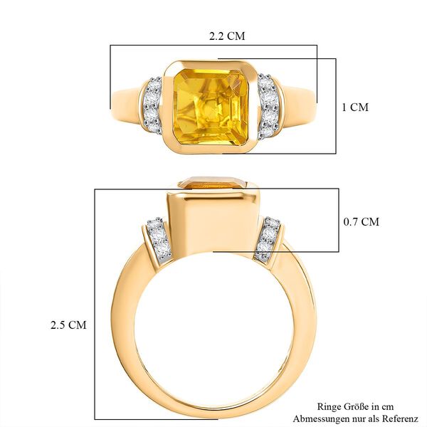 D'Joy Sphaleros Quarz und Zirkon Ring - 3,15 ct. image number 5