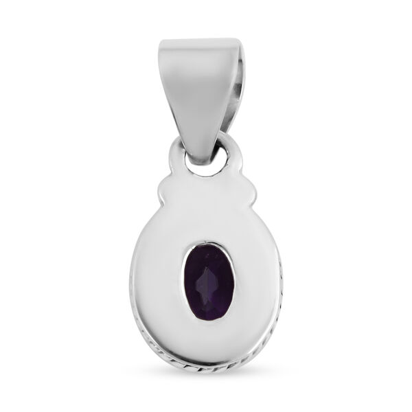 Royal Bali Kollektion - afrikanischer Amethyst-Anh&auml;nger, 925 Silber ca. 1,70 ct image number 4
