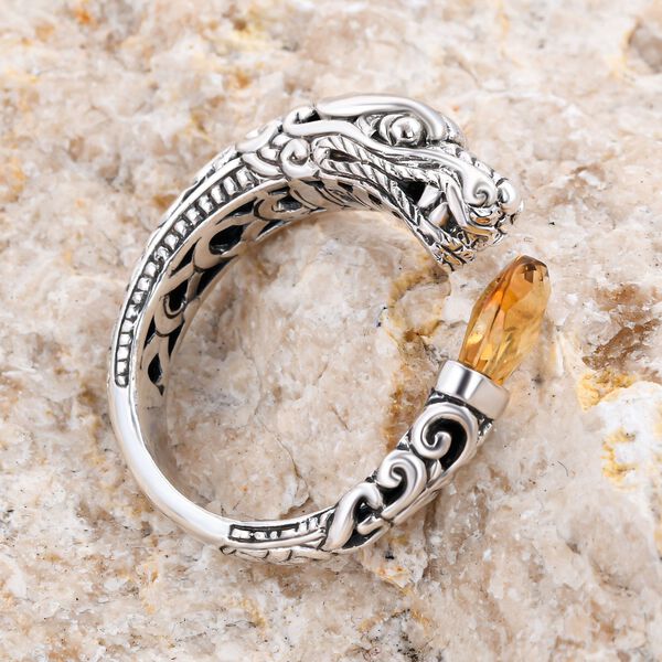 Royal Bali Kollektion- Citrin Ring- 3 Ct. image number 1