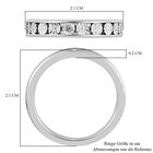 Diamant Half Eternity Ring 925 Silber Platin-Überzug image number 6