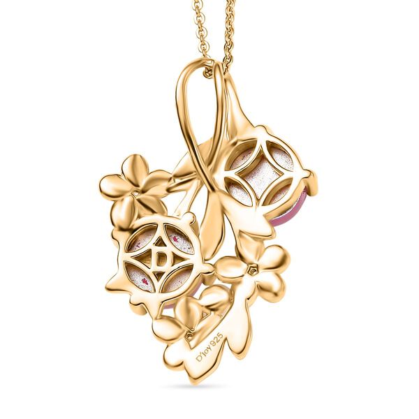 D'Joy Maulbeer Mondstein, S&uuml;&szlig;wasser Perle Schmuckset ca. 45 cm 925 Silber platiniert, 925 Silber YG und RG und PE image number 5