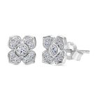 LUXURIANT DIAMOND - Lab Grown Diamant SI-GH Ohrringe 925 Silber platiniert ca. 0.50 ct