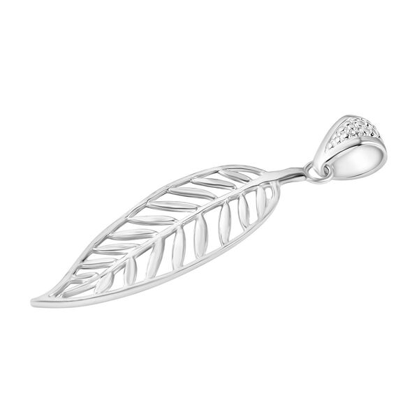Royal Bali Kollektion- Blatt Anhänger in 925 Silber image number 3
