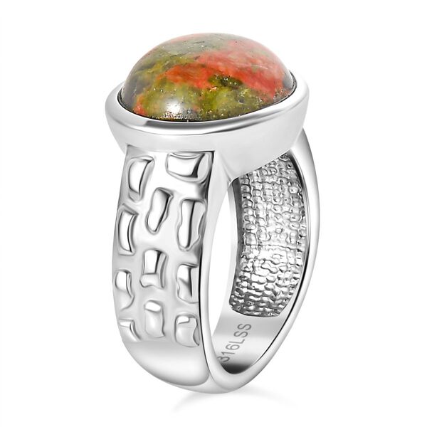 Unakite Ring -  5,69 ct. image number 5