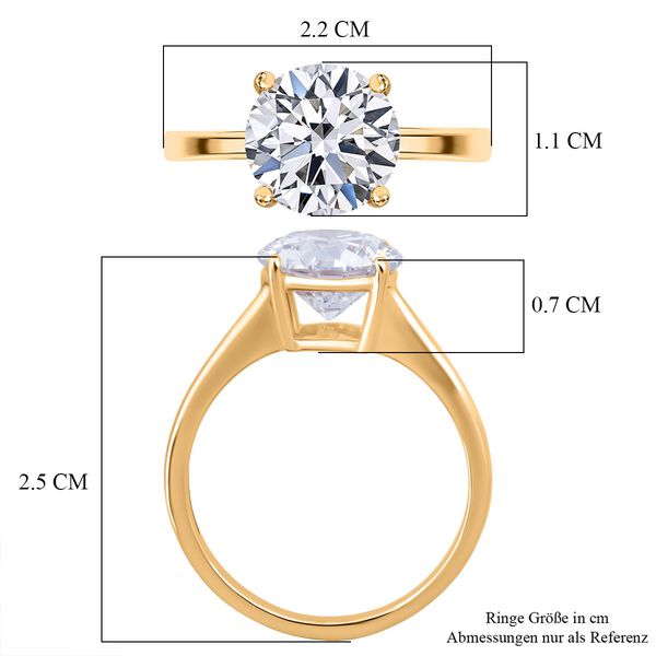 LUXURIANT IGI zertifizierter VS-EF Labor Diamant Ring in 585 Gold - 3 ct. image number 6