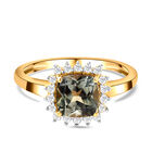 AAA Turkizit und Diamant-Ring, I2-I3 G-H, 585 Gelbgold  ca. 1,94 ct image number 0
