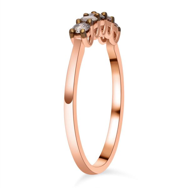 Nat&uuml;rlicher Champagner Diamant I2 Ring, 585 Gold (Gr&ouml;&szlig;e 17.00) ca. 0,50 ct image number 4