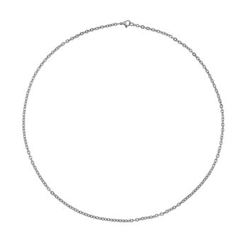 3er-Set - Kugelkette 40 cm, Gliederkette 45 cm und Ankerkette 55 cm, Silberton