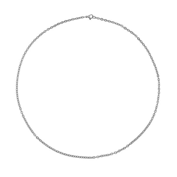 3er-Set - Kugelkette 40 cm, Gliederkette 45 cm und Ankerkette 55 cm, Silberton image number 4