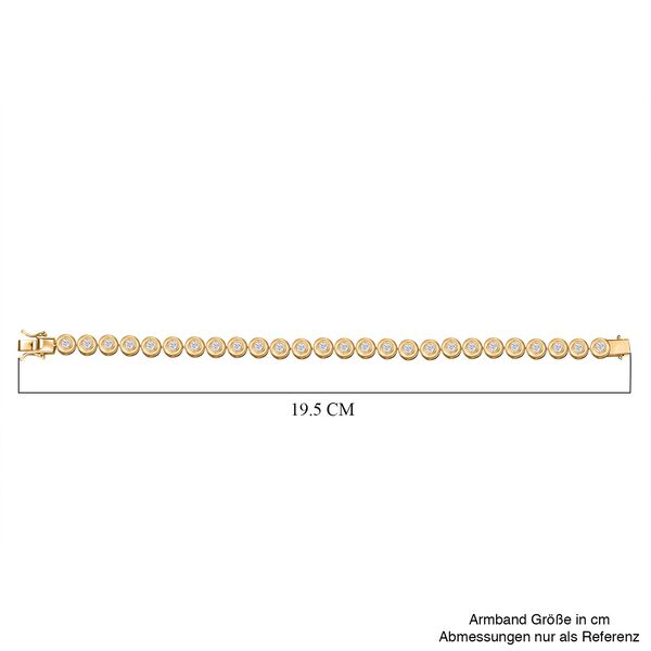 LUXURIANT DIAMOND - Lab Grown Diamant SI-GH Armband ca. 19 cm 925 Silber 750 Gelbgold Vermeil ca. 4.00 ct image number 4