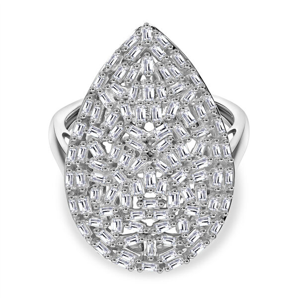 LUXURIANT DIAMOND - Lab Grown Diamant SI-GH Ring 925 Silber Rhodiniert (Gr&ouml;&szlig;e 17.00) ca. 1.25 ct