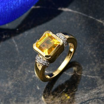 D'Joy Sphaleros Quarz und Zirkon Ring - 3,15 ct.