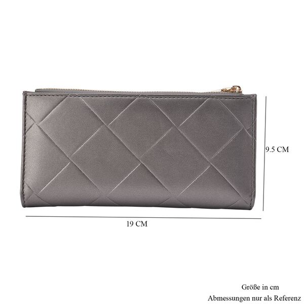 Brieftasche aus Kunstleder mit RFID Schutz, 19x19,5 cm, Bronze image number 5