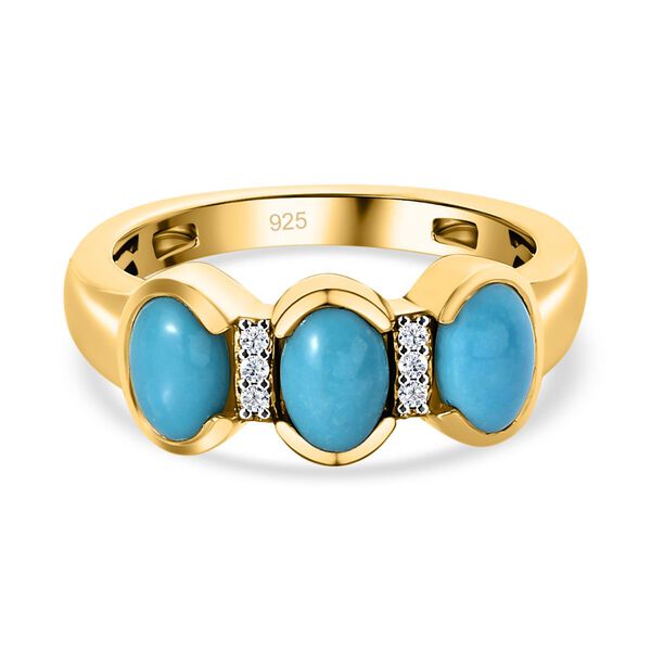 Amerikanischer, nat&uuml;rlicher Sleeping Beauty und Zirkon-Ring -1,55 ct. image number 0