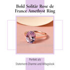 Bold Solitär Rose de France Amethyst Ring image number 7