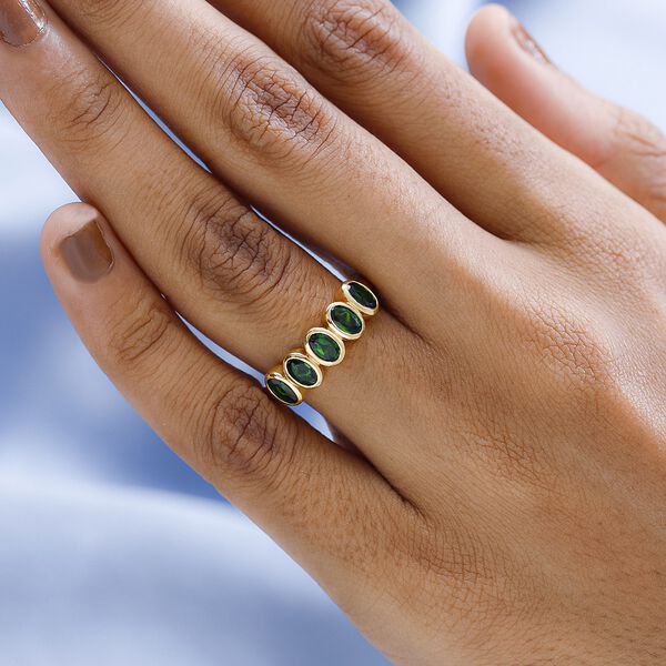 Nat&uuml;rlicher Chromdiopsid-Ring - 1,23 ct. image number 3