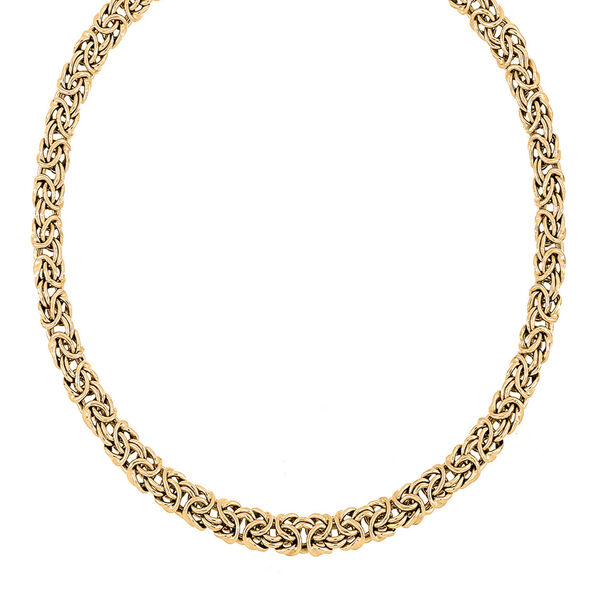 Byzantinische Halskette in vergoldetem Silber, 50cm image number 0