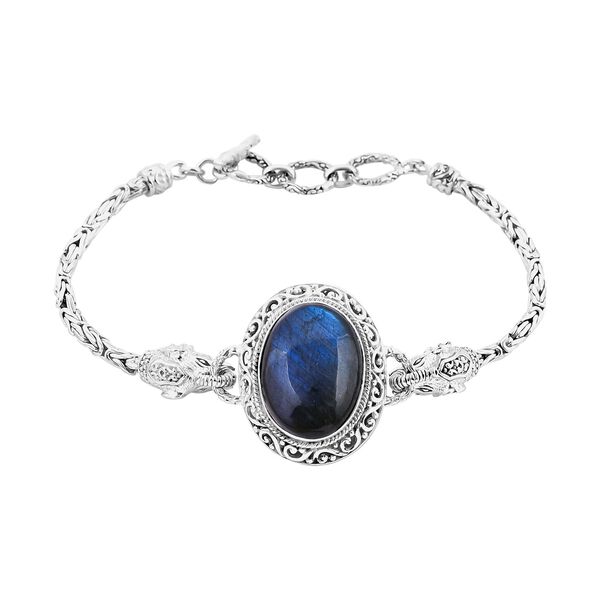 Royal Bali Kollektion- AAA Labradorit Armband, 19 cm - 16,15 ct.