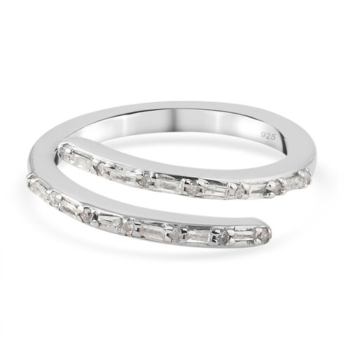 Diamant Ring 925 Silber platiniert  ca. 0,20 ct image number 0