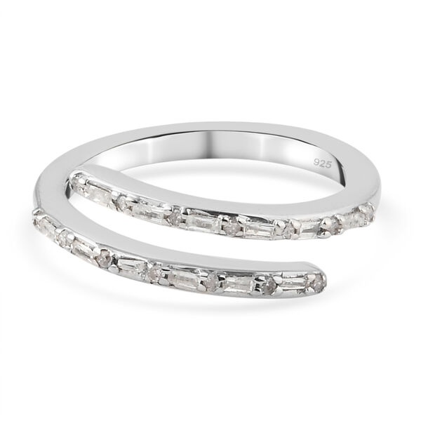 Diamant Ring 925 Silber platiniert  ca. 0,20 ct