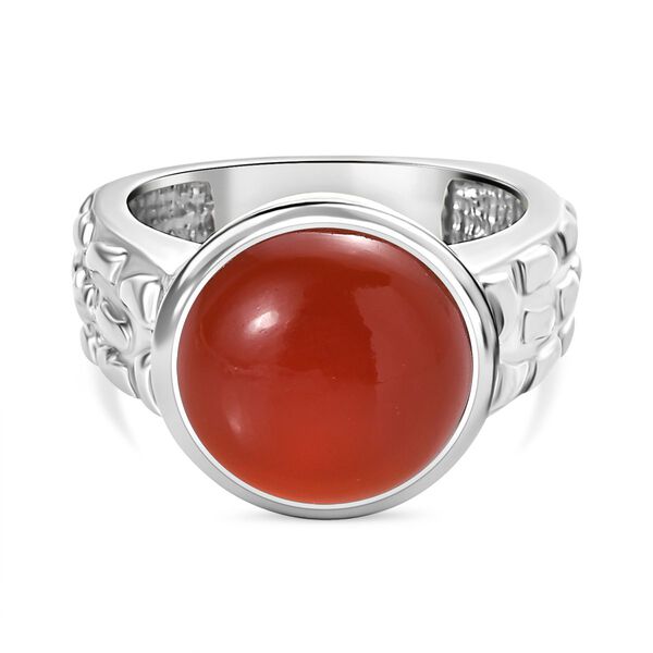 Orange Onyx Ring - 6,93 ct.