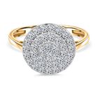 LUXURIANT DIAMOND - Lab Grown Diamant SI-GH SGL zertifiziert Ring 375 Gold (Größe 18.00) ca. 1.00 ct