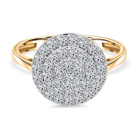 LUXURIANT DIAMOND- SGL zertifizierter VS-EF Labor Diamant Ring in 375 Gold - 1 ct.