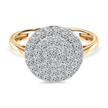 LUXURIANT SGL zertifizierter VS-EF Labor Diamant Ring in 375 Gold - 1 ct.