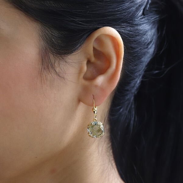 Prasiolith Ohrringe - 11,35 ct. image number 3