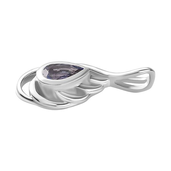 Tansanit Anhänger, 925 Silber platiniert - 0,35 ct. image number 4