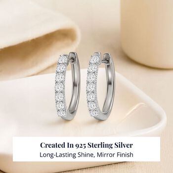 D'Joy Lab Grown Diamant Ohrringe 925 Silber Rhodiniert ca. 0,99 ct.