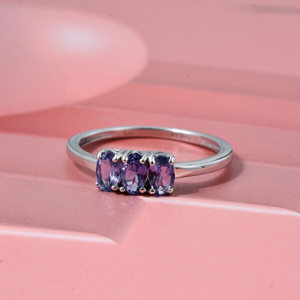 D'Joy AA Tansanit Ring 925 Silber rhodiniert (Gr&ouml;&szlig;e 18.00) ca. 0,71 ct image number 1