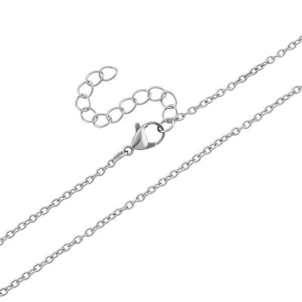 Reiner Edelstahl Halskette ca. 50 cm ca. 10,60g image number 5