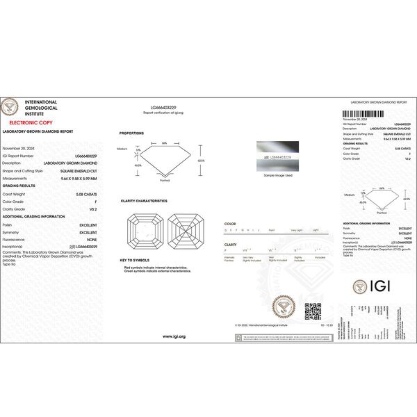 LUXURIANT DIAMOND- IGI zertifizierter VS-GH Labor Diamant Anh&auml;nger und Ring in 950 Platin image number 7