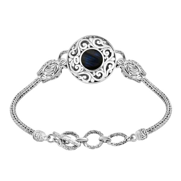 Royal Bali Kollektion- AAA Labradorit Armband, 19 cm -12,89 ct. image number 4