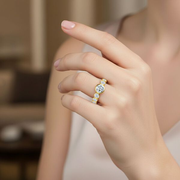 LUXURIANT SGL zertifizierter SI-GH Labor Diamant Ring - 1,51 ct. image number 3